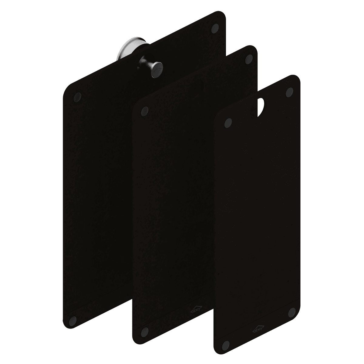Abey abey-abey Universal Black Fibre Rock Cutting Board (3 Piece) Sink Accessories
