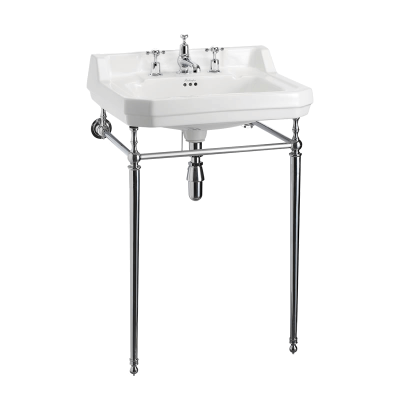 Burlington burlington Edwardian 61cm Basin & Stand 3TH Basins