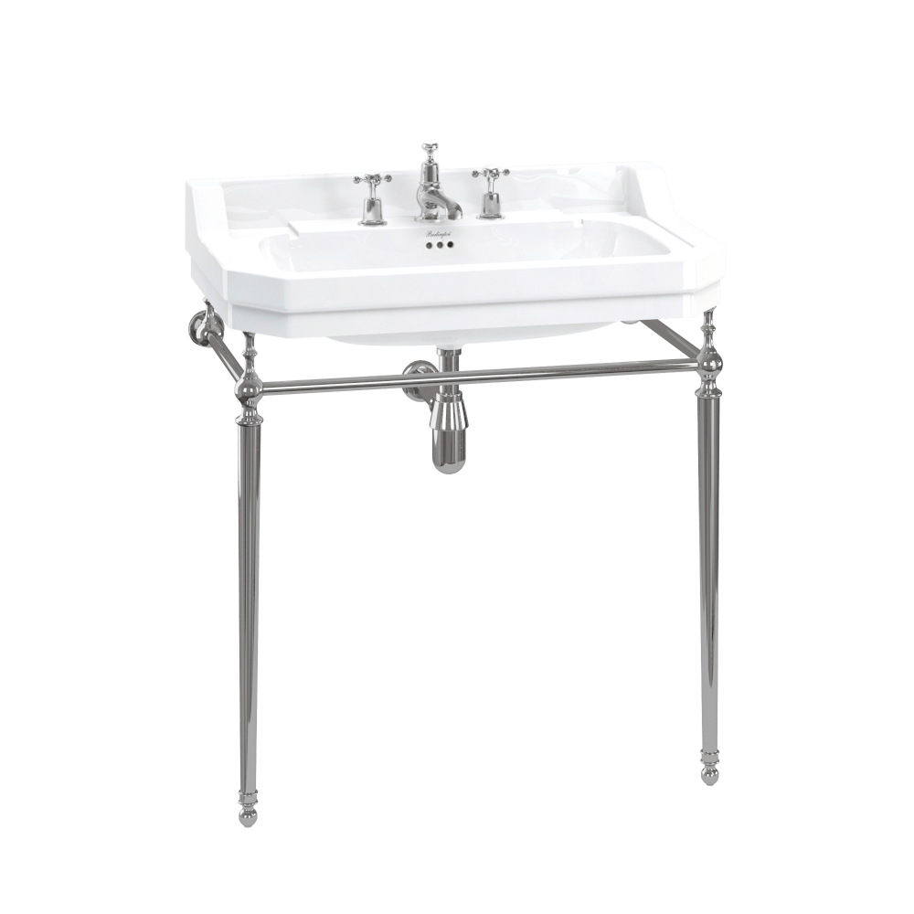 Burlington burlington Edwardian 80cm Basin & Stand 3TH Basins