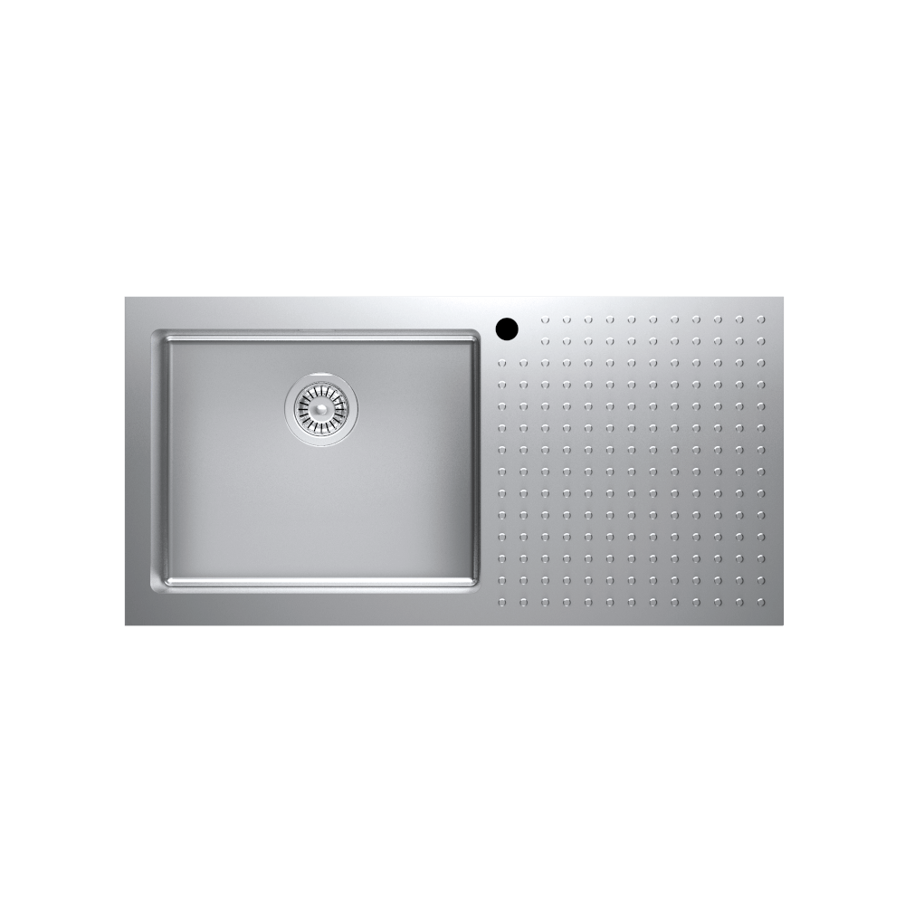 Barazza select Barazza Select 100 Single Bowl with Drainer Left Hand Bowl Kitchen Sinks