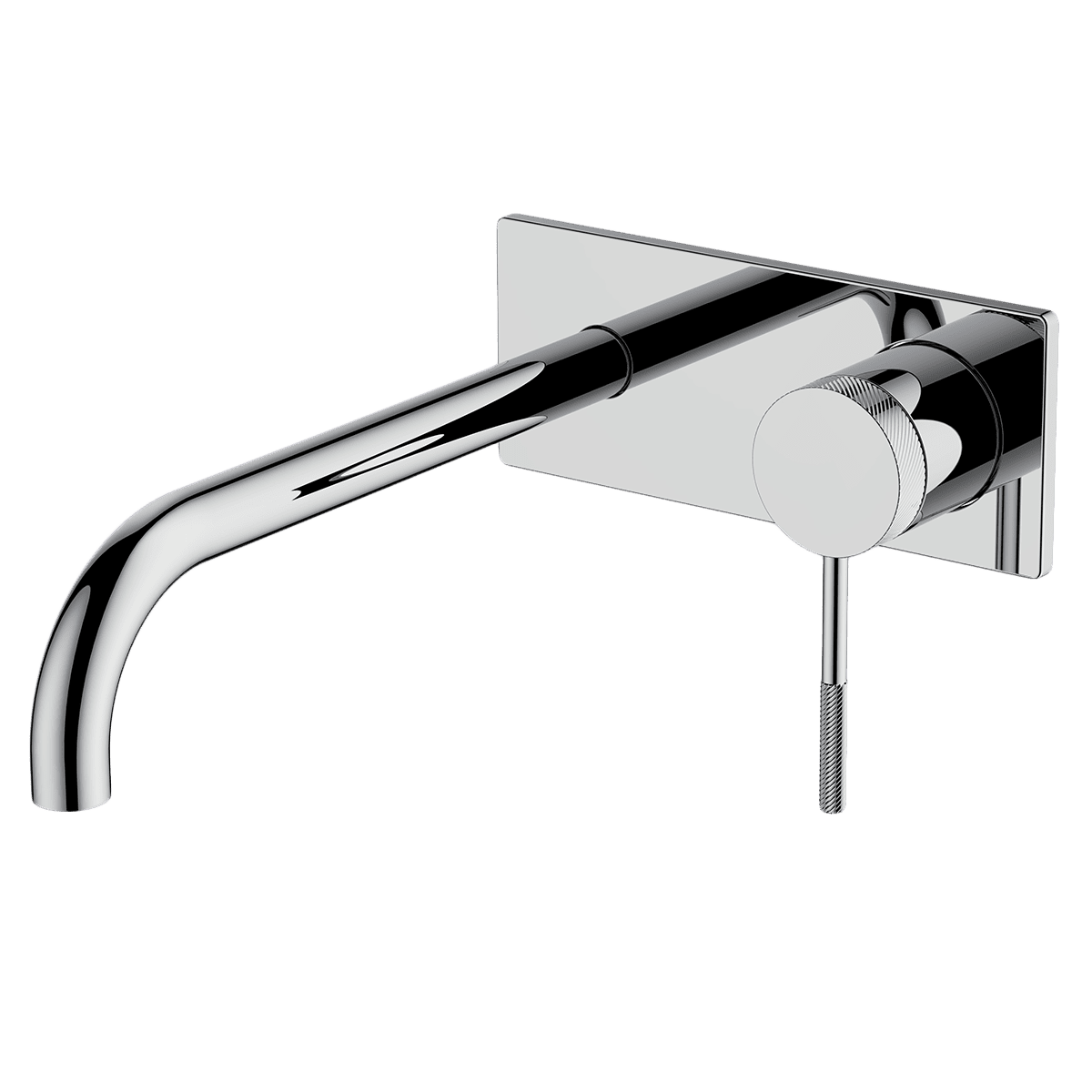 Gareth Ashton poco-knurled Poco Knurled Wall Basin/Bath Set 220mm Wall & Basin Mixers