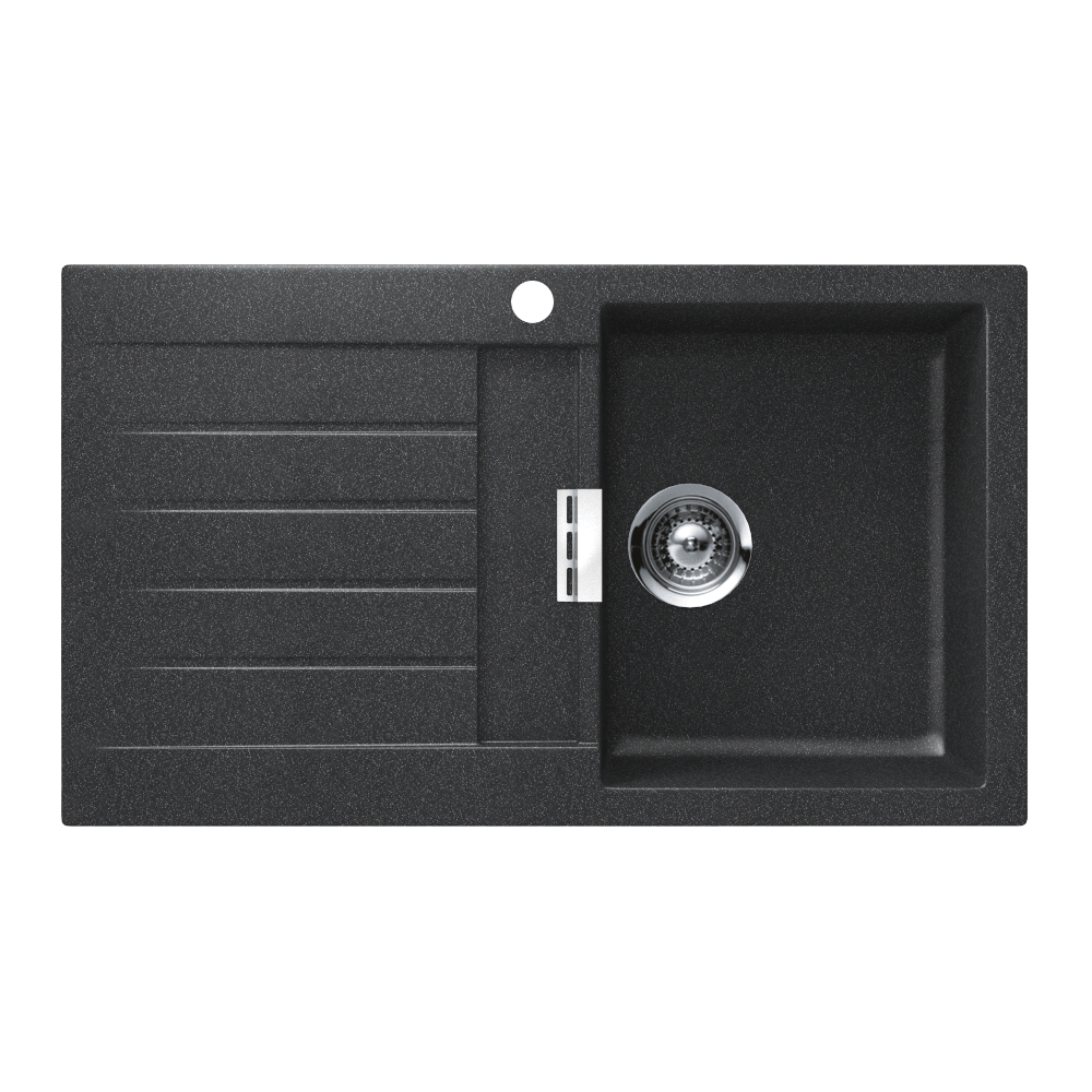 Schock signus Schock Signus Magma Single Right Hand Bowl & Drainer 1TH Kitchen Sinks