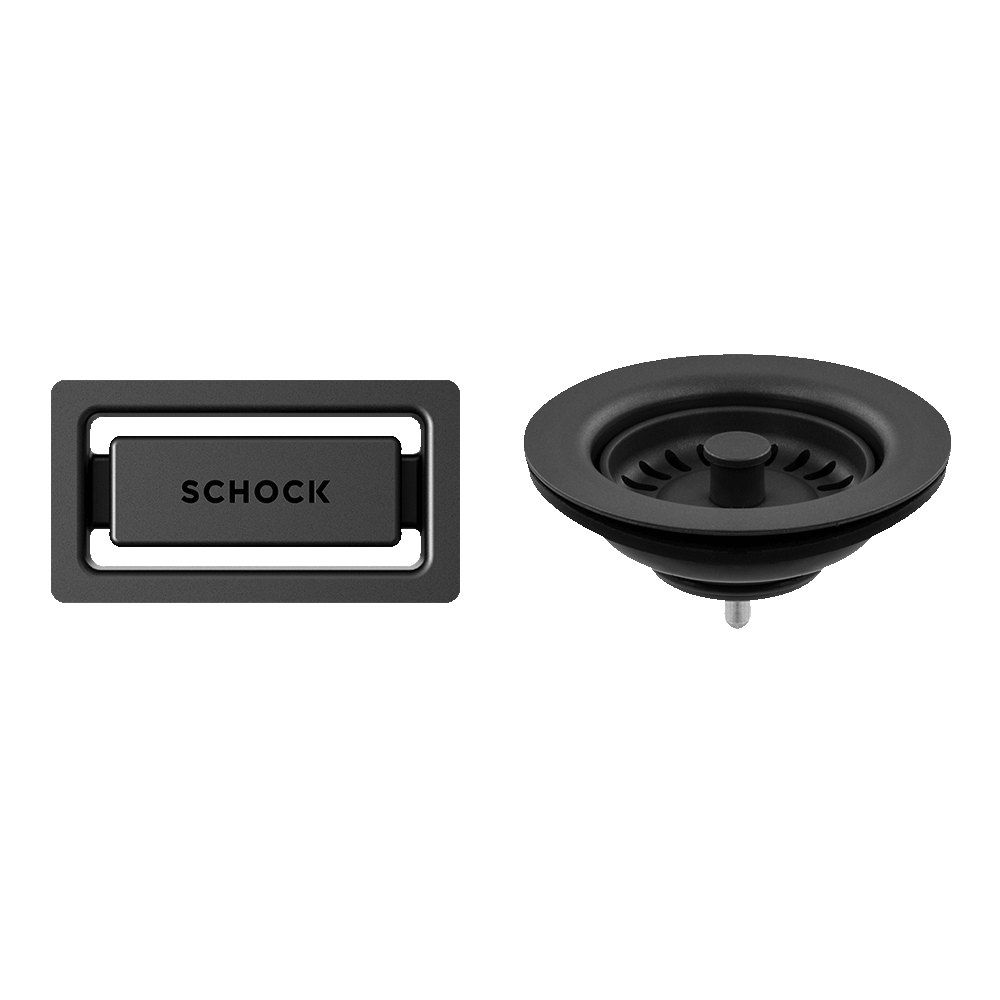 Schock schock Schock Trim Kit Matt Black Sink Accessories