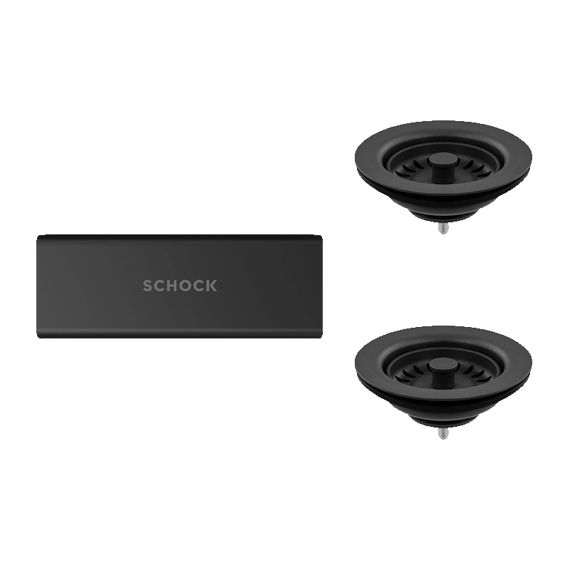 Schock schock Schock Trim Kit Matt Black Sink Accessories