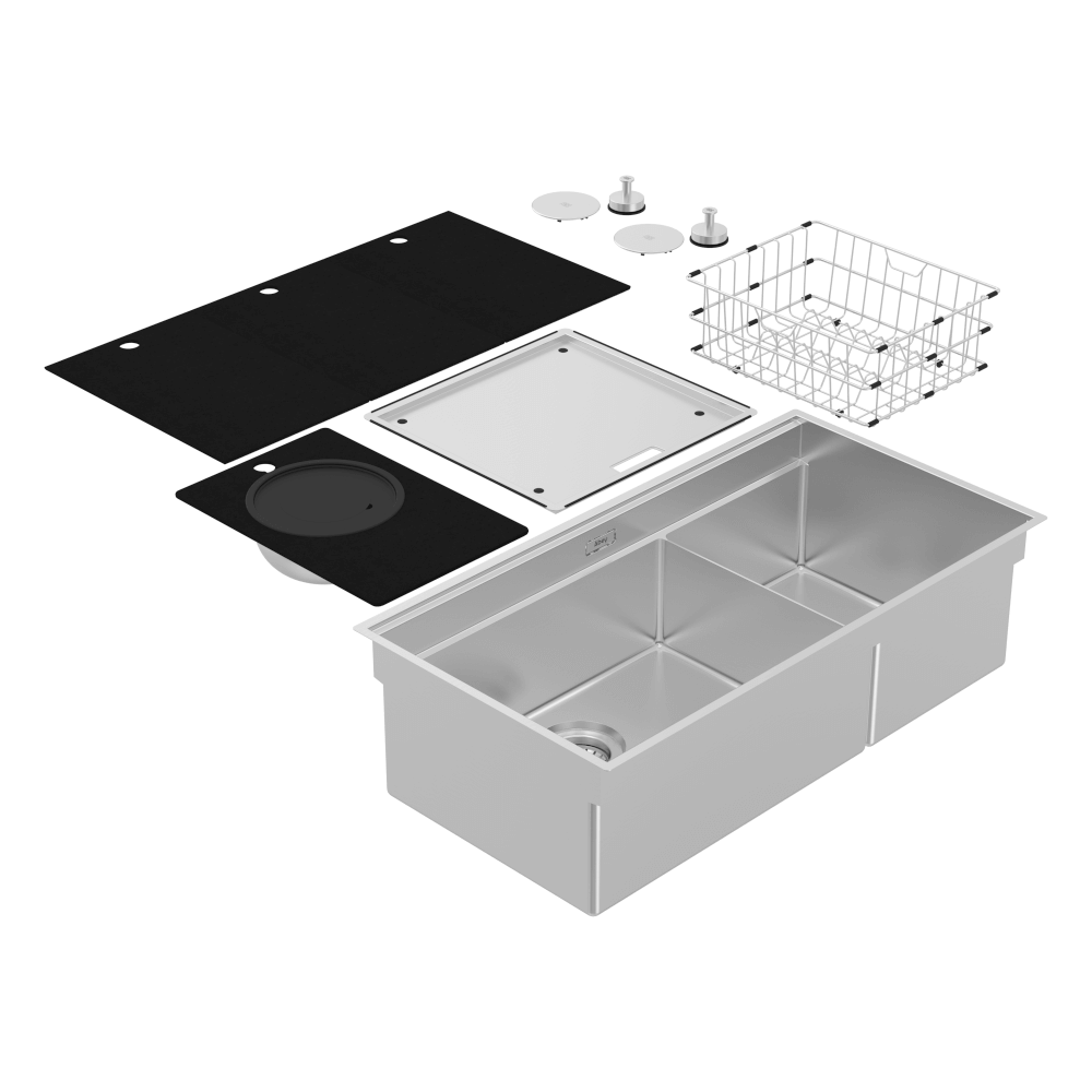 Abey Boutique abey-bpiazzaplus Boutique Piazza Plus One & One Quarter Bowl Kitchen Sinks