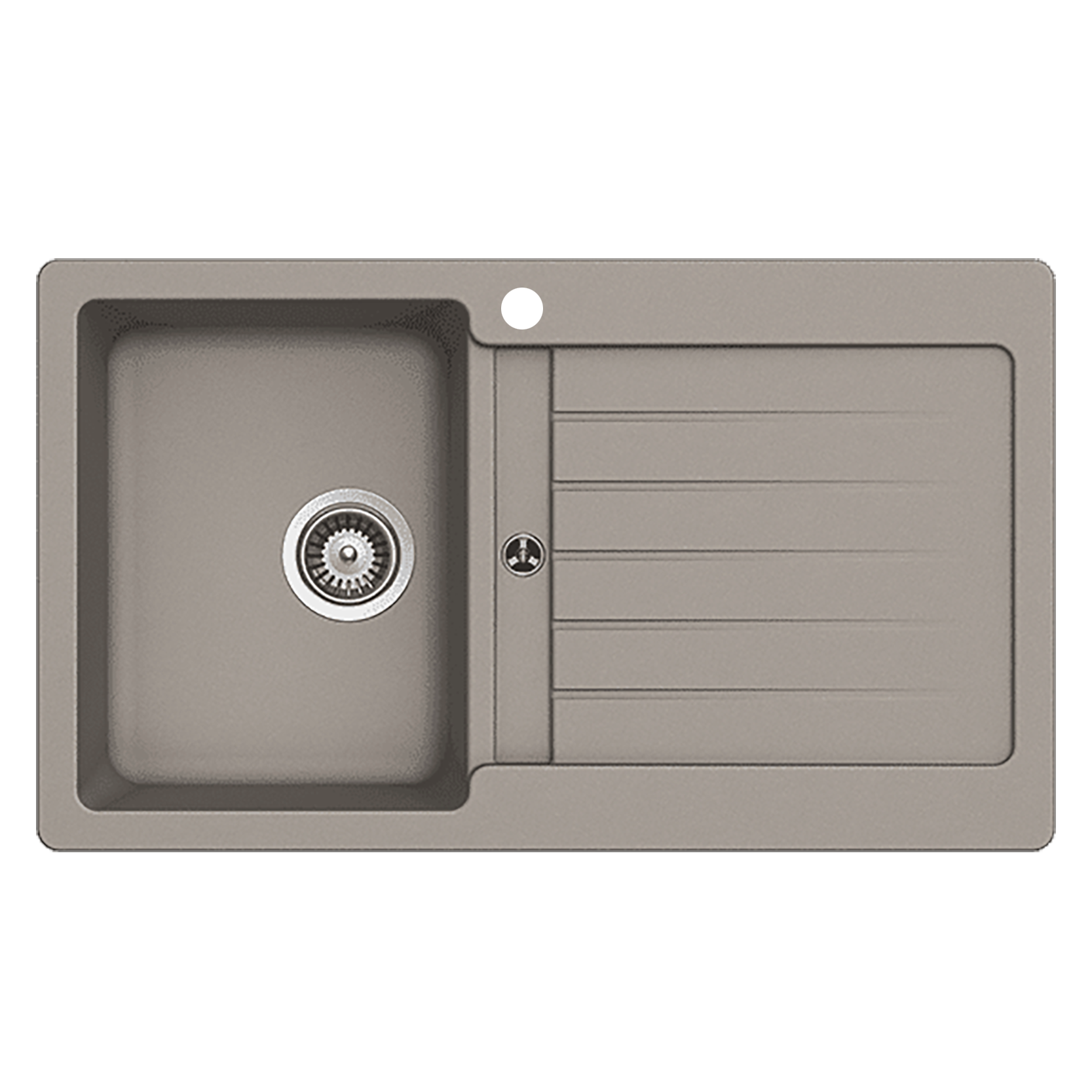 Schock typos Schock Typos Single Bowl with Drainer Concrete Left Hand Bowl 1TH Kitchen Sinks