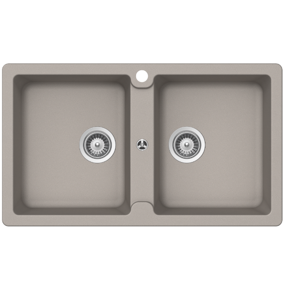 Schock typos Schock Typos Double Bowl 1TH Concrete Kitchen Sinks