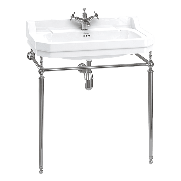 Burlington burlington Edwardian 80cm Basin & Stand 1TH Basins