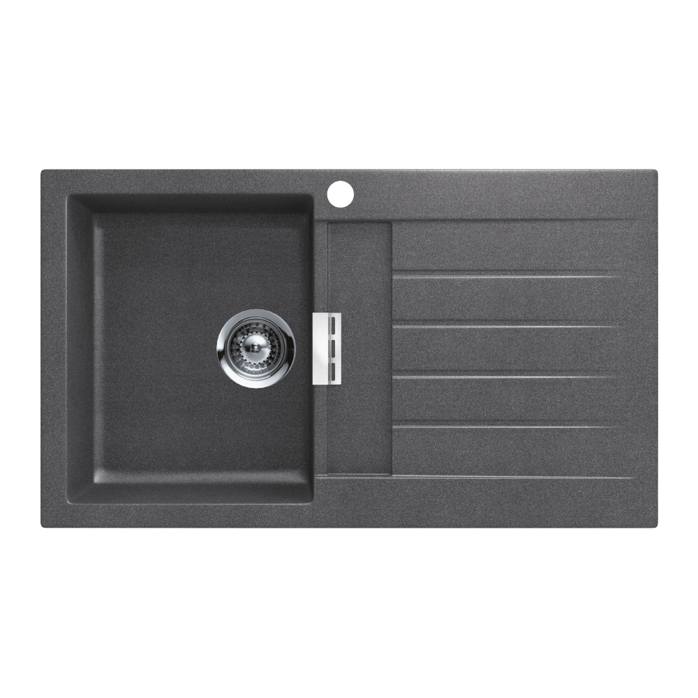 Schock signus Schock Signus Stone Single Left Hand Bowl & Drainer 1TH Kitchen Sinks