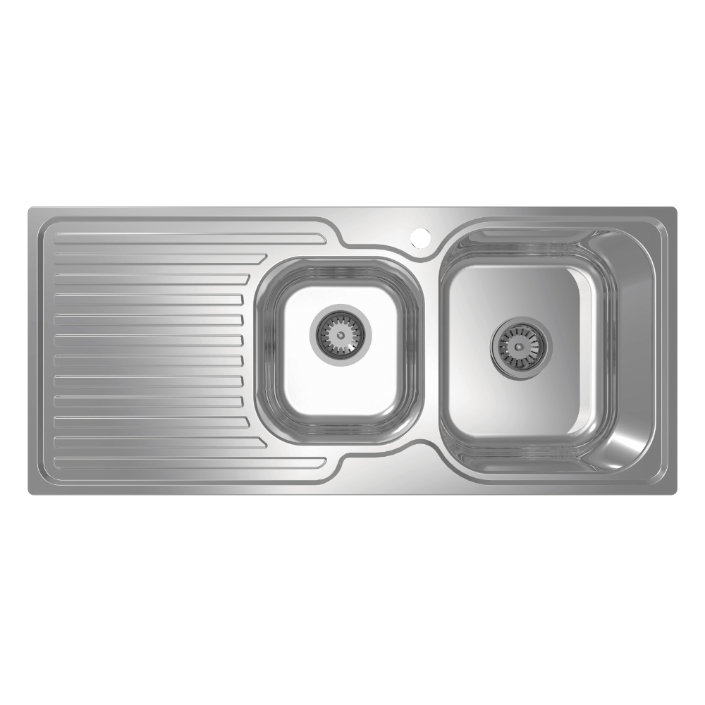 Abey abey-entry Entry 1 & 3/4 Right Hand Bowl Kitchen Sinks