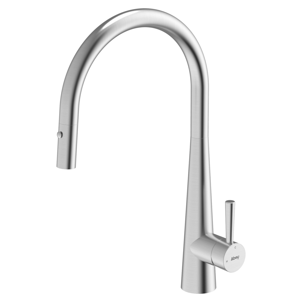 Abey abey-304 304 Gooseneck Pull Out  with Dual Spray Function Kitchen Mixer Kitchen Taps & Mixers