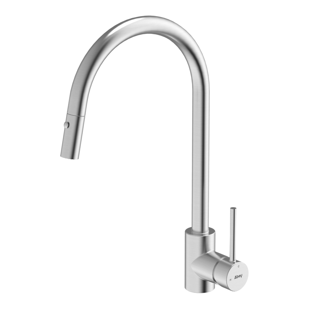 Abey abey-316 316 Gooseneck Pull Out Dual Spray Function Stainless Steel Kitchen Mixer Kitchen Taps & Mixers