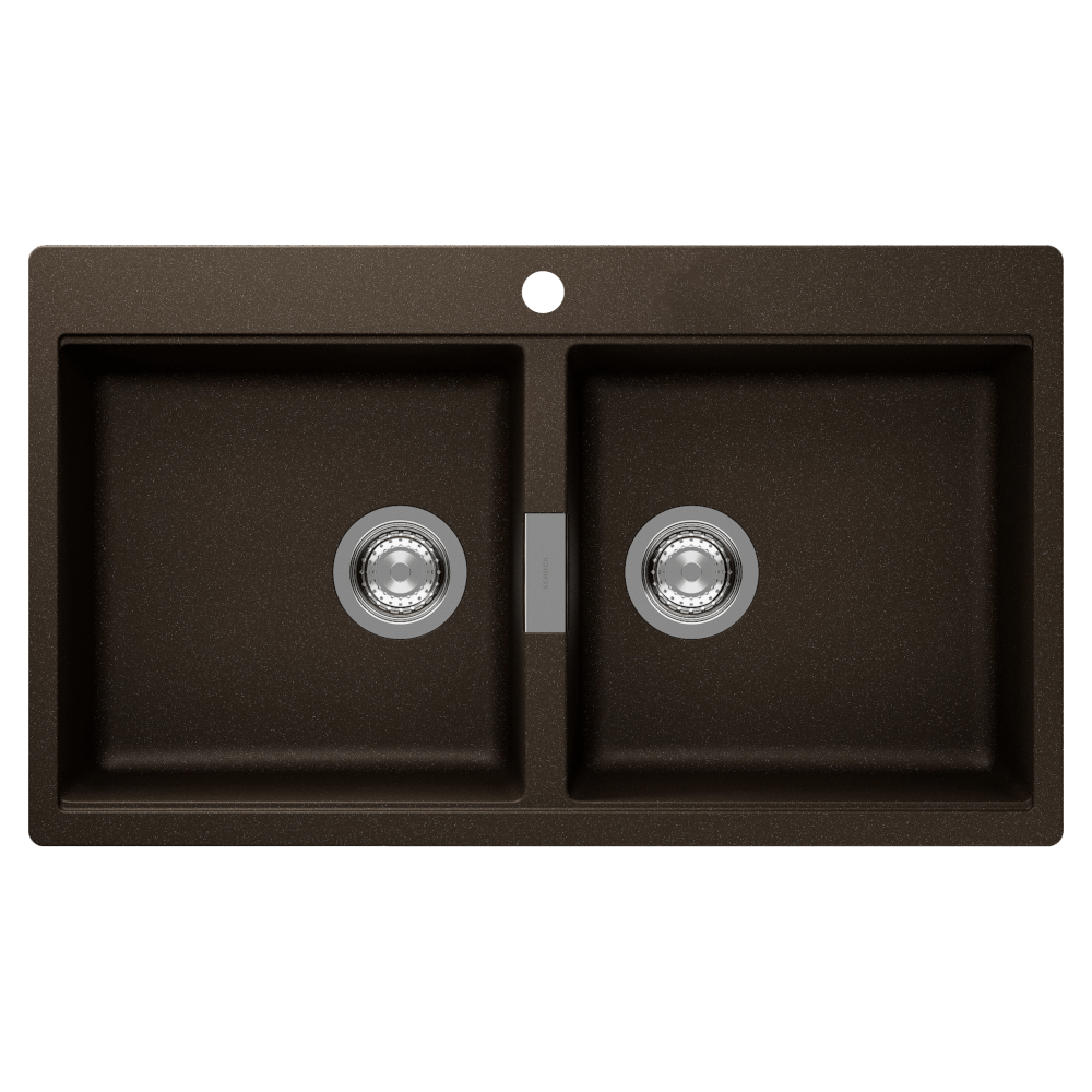 Schock horizont Schock Horizont Double Bowl 1TH Bronze Kitchen Sinks