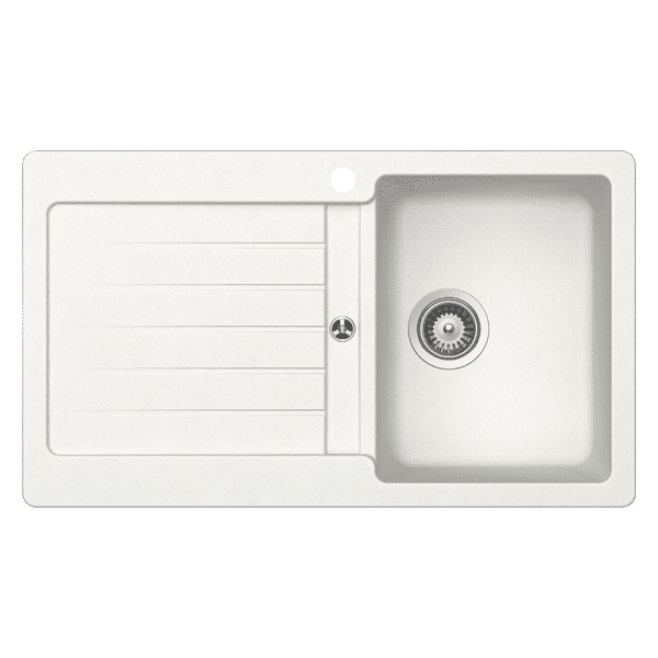 Schock typos Schock Typos Single Bowl with Drainer Alpina Right Hand Bowl 1TH Kitchen Sinks