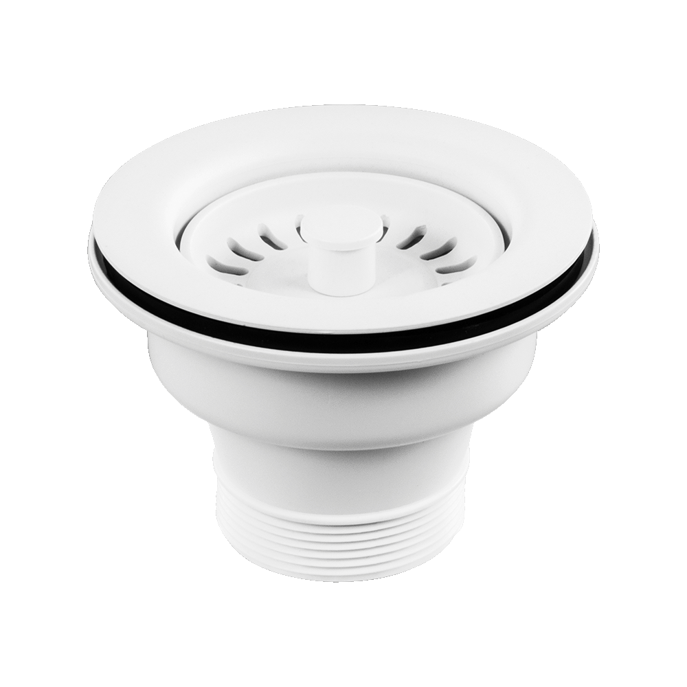 Abey abey-abey Plug & Waste 90x50mm White Sink Accessories