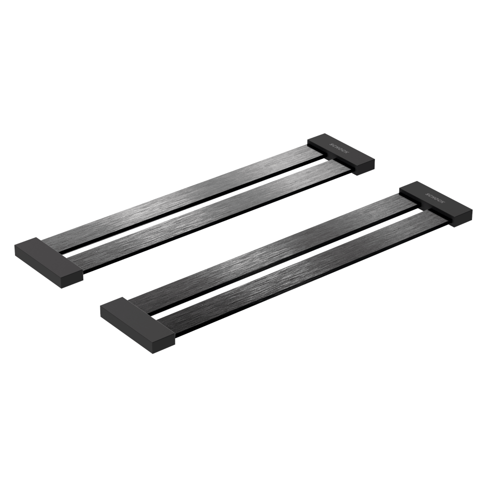 Schock schock Schock 2x2 Design Drip Brushed Black Metallic Sink Accessories