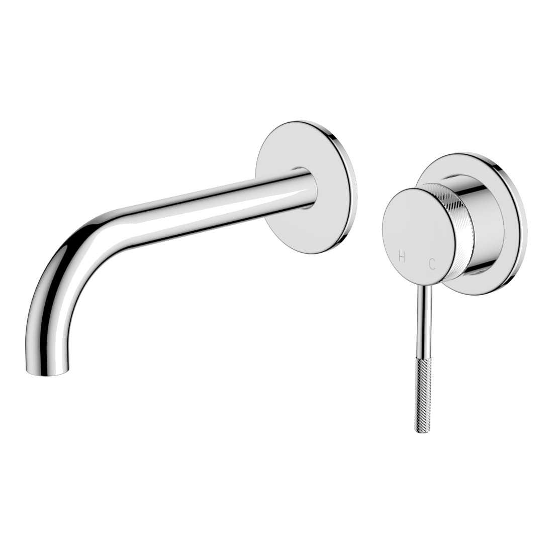 Poco Knurled Wall Basin/Bath Set 165mm Lead Free - Image 2