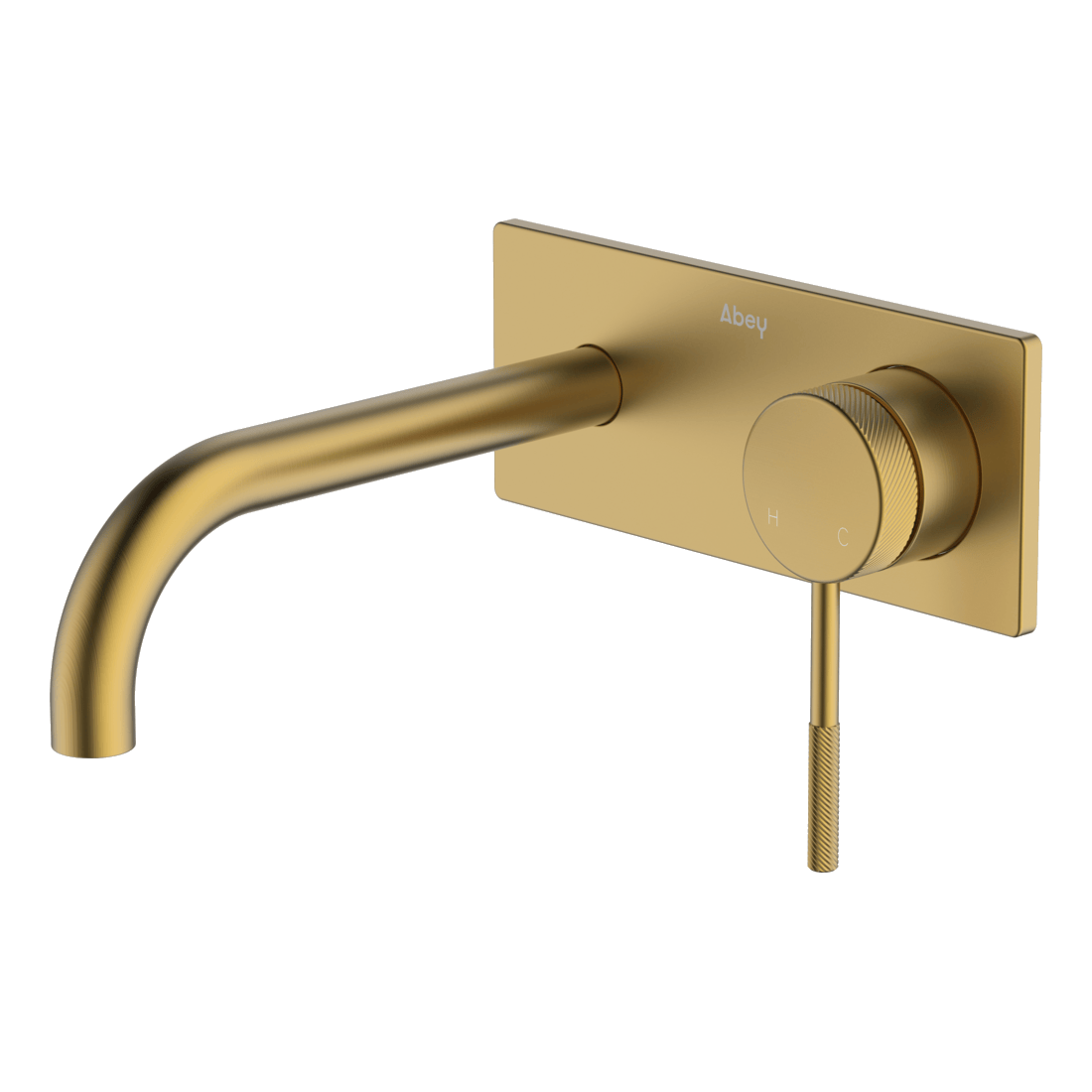 Poco Knurled Wall Basin/Bath Set 165mm Lead Free