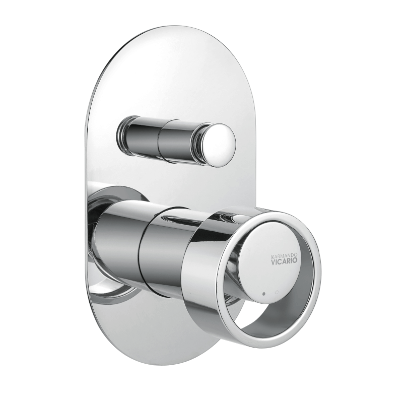 Armando Vicario armando-vicario-piazza Piazza Diverter Mixer External Only Wall & Basin Mixers