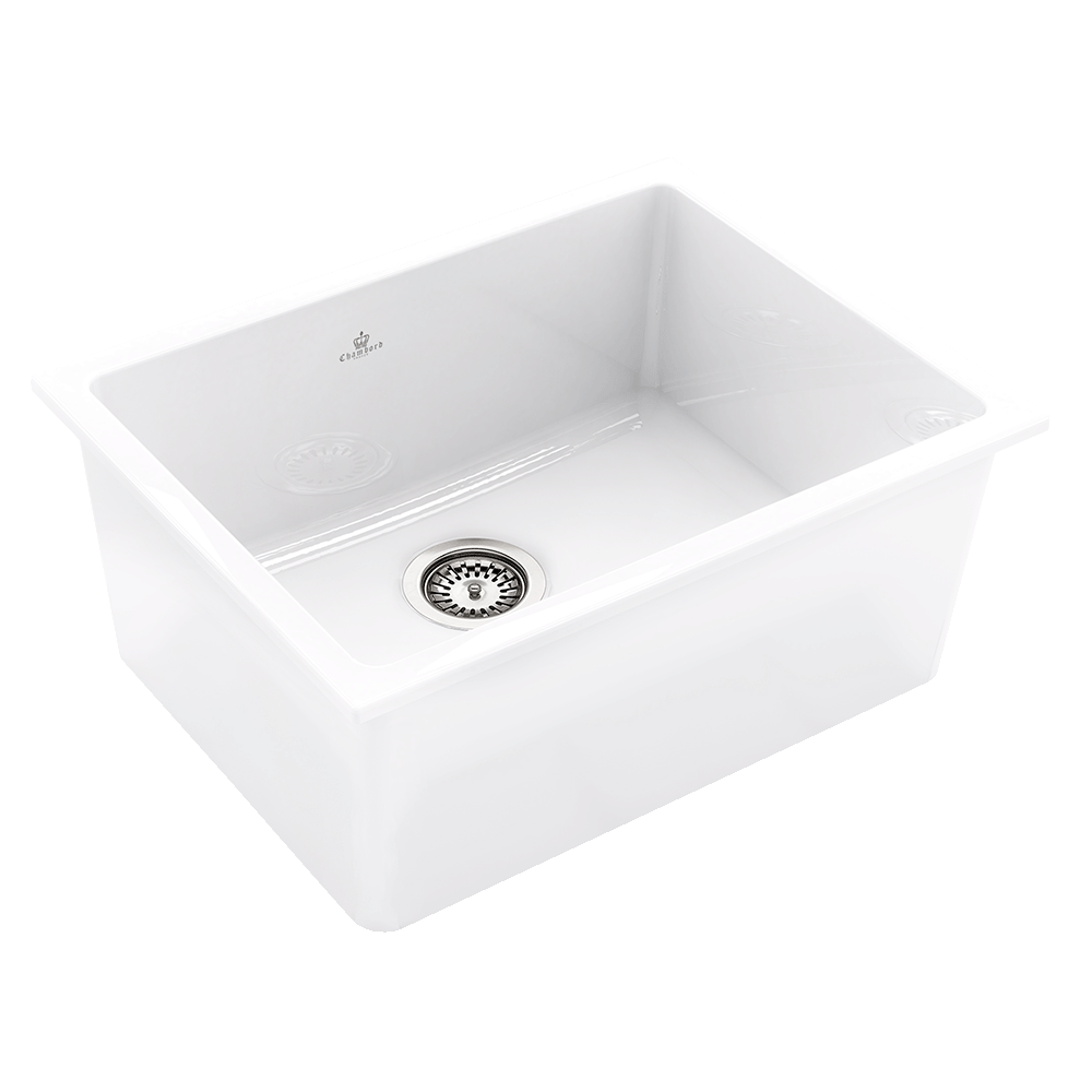Chambord chambord-constance Chambord CONSTANCE Large Bowl Fireclay White Kitchen Sinks