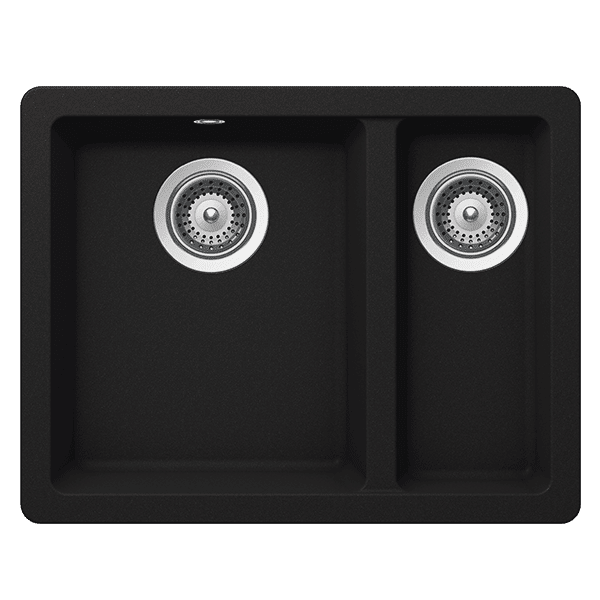 Schock quadro Schock Quadro One & 1/2 Bowl Onyx Kitchen Sinks
