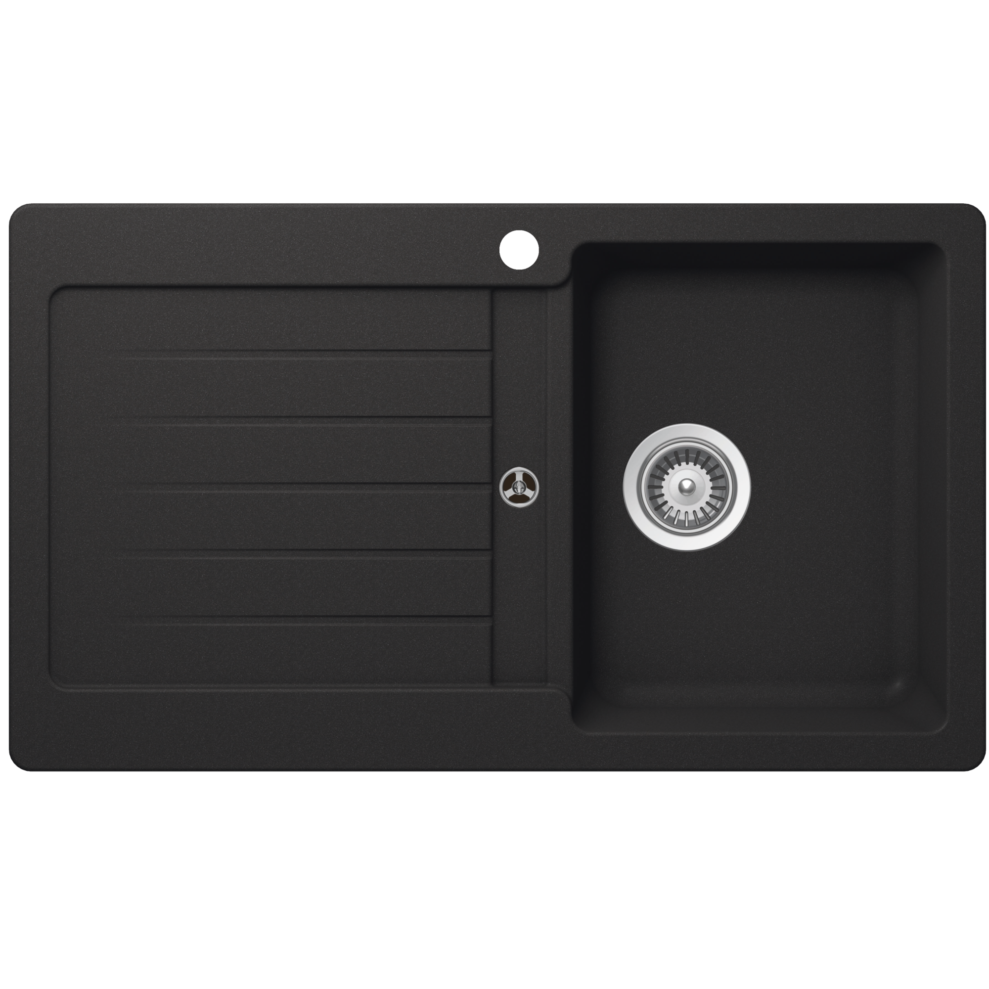 Schock typos Schock Typos Single Bowl with Drainer Onyx Right Hand Bowl 1TH Kitchen Sinks