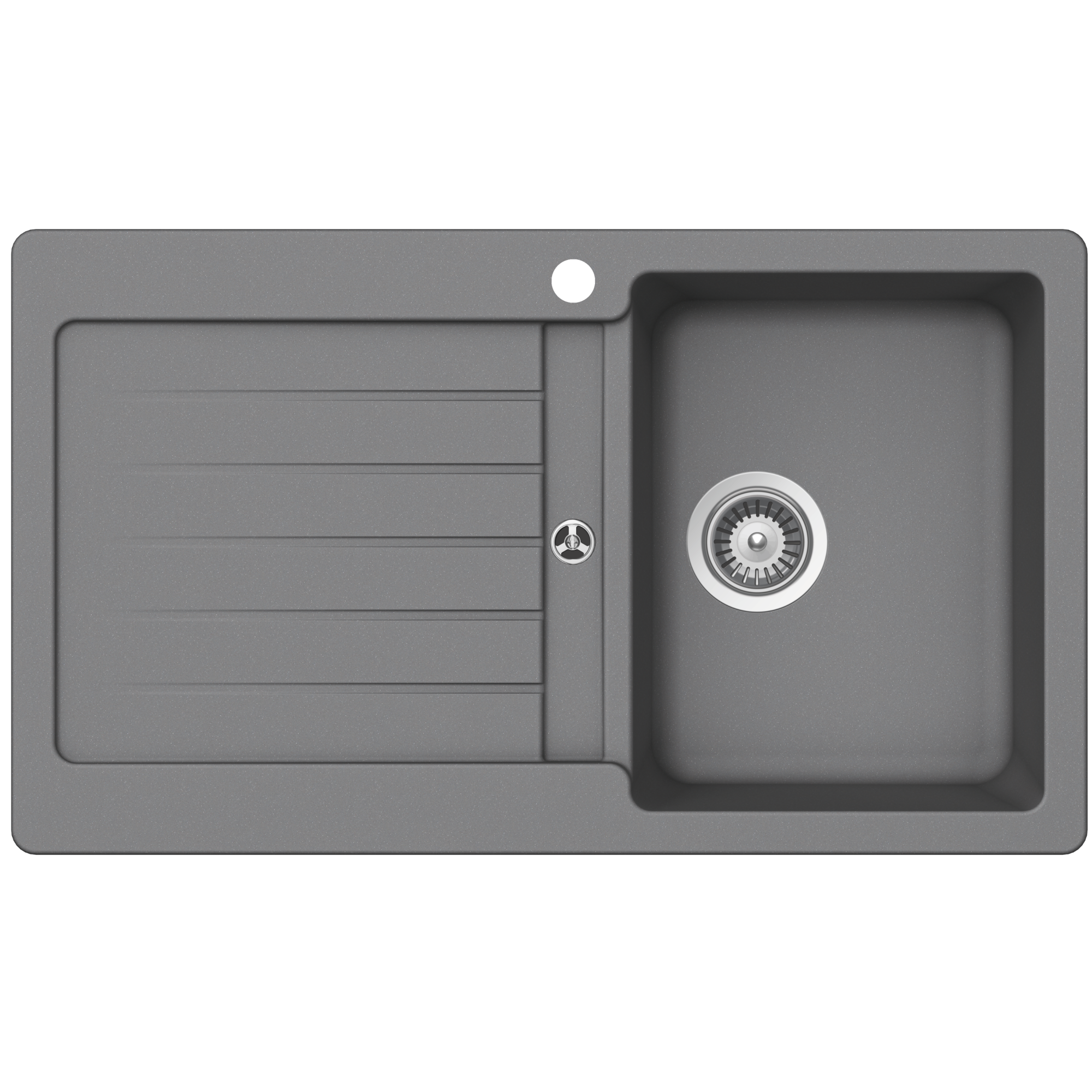 Schock typos Schock Typos Single Bowl with Drainer Croma Right Hand Bowl 1TH Kitchen Sinks