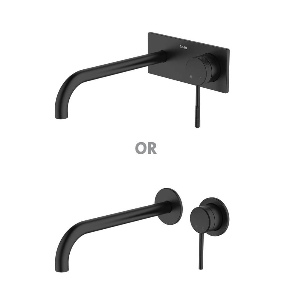 Poco Knurled Wall Basin/Bath Set 220mm Lead Free