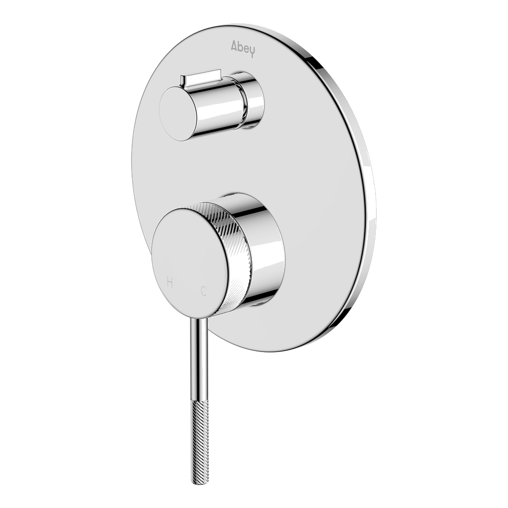 Abey abey-poco-knurled Poco Knurled Diverter Mixer Wall & Basin Mixers