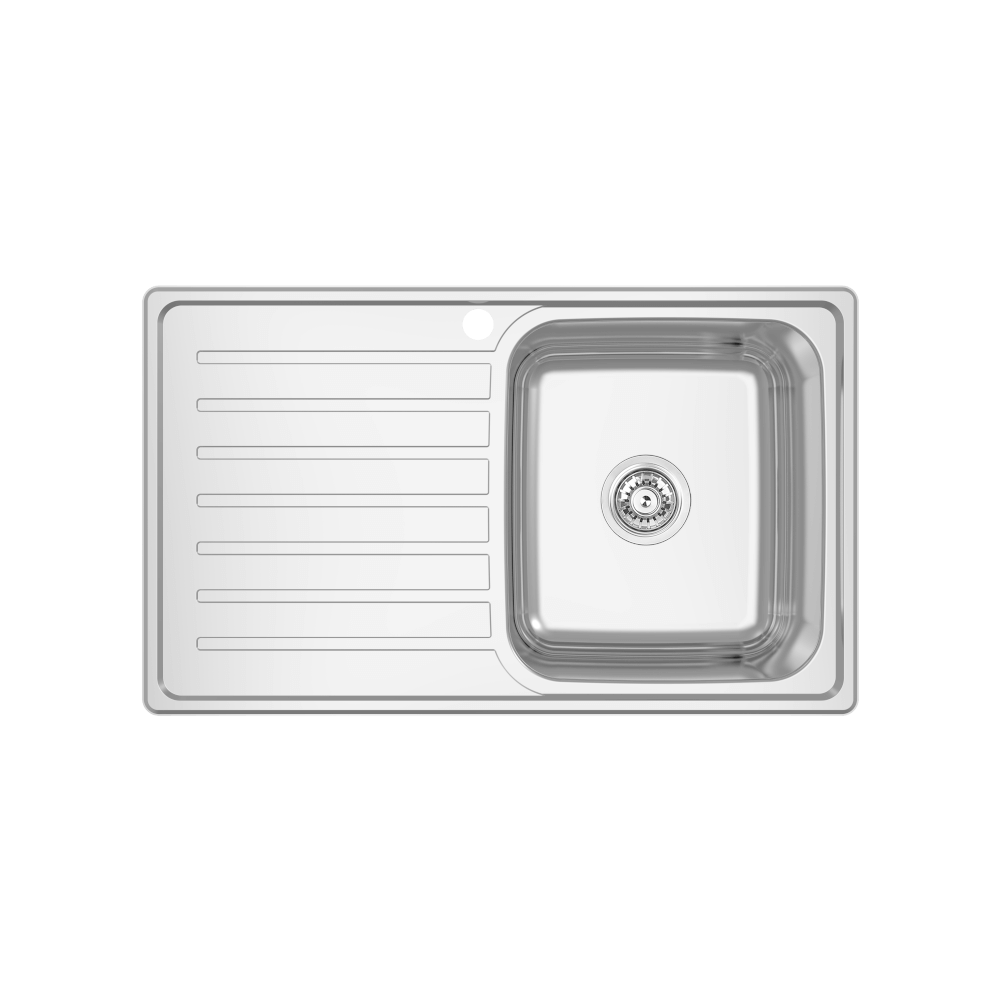Abey abey-ec EC Single Right Hand Bowl & Drainer Kitchen Sinks