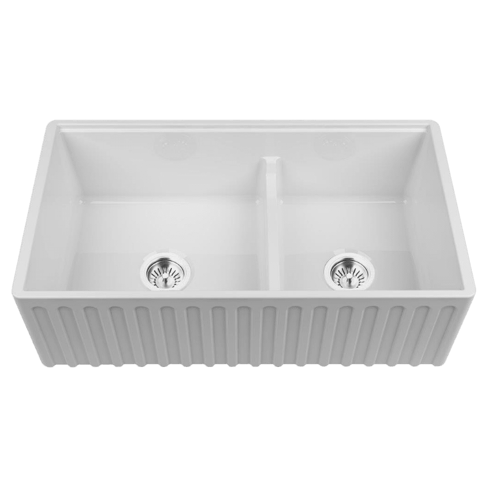 Chambord chambord-legrande Chambord LEGRANDE Large Single & a Half Bowl Reversible Fireclay Kitchen Sinks