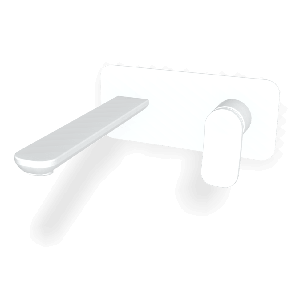 FIMA fima-flo Wall basin set 200mm with plate Bathroom Wall basin Set with spout on plate