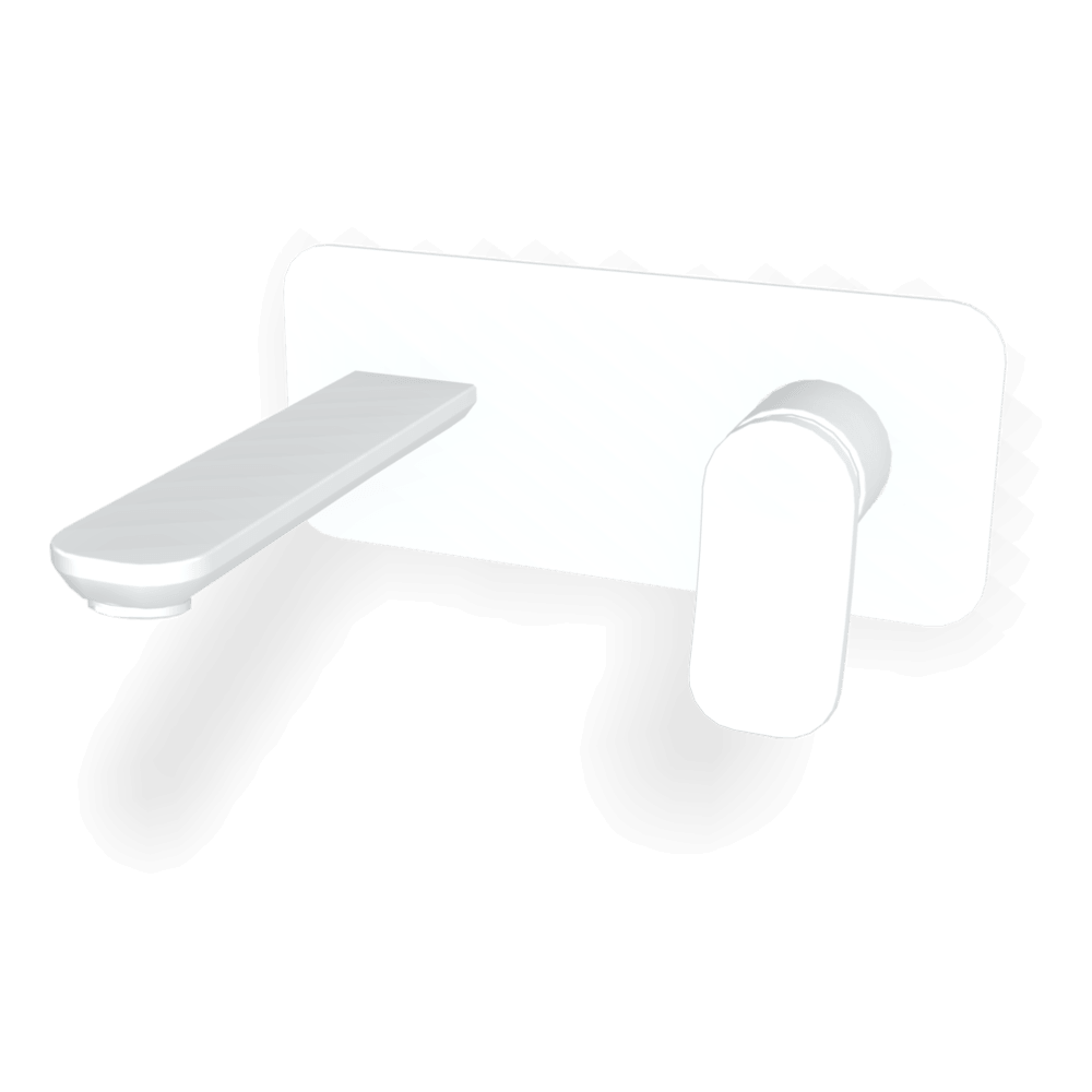 FIMA fima-flo Wall basin set 150mm with plate Bathroom Wall basin Set with spout on plate