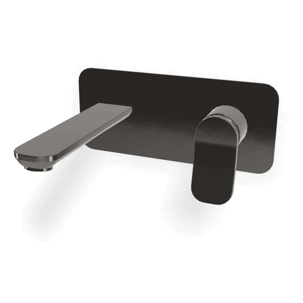 FIMA fima-flo Wall basin set 150mm with plate Bathroom Wall basin Set with spout on plate