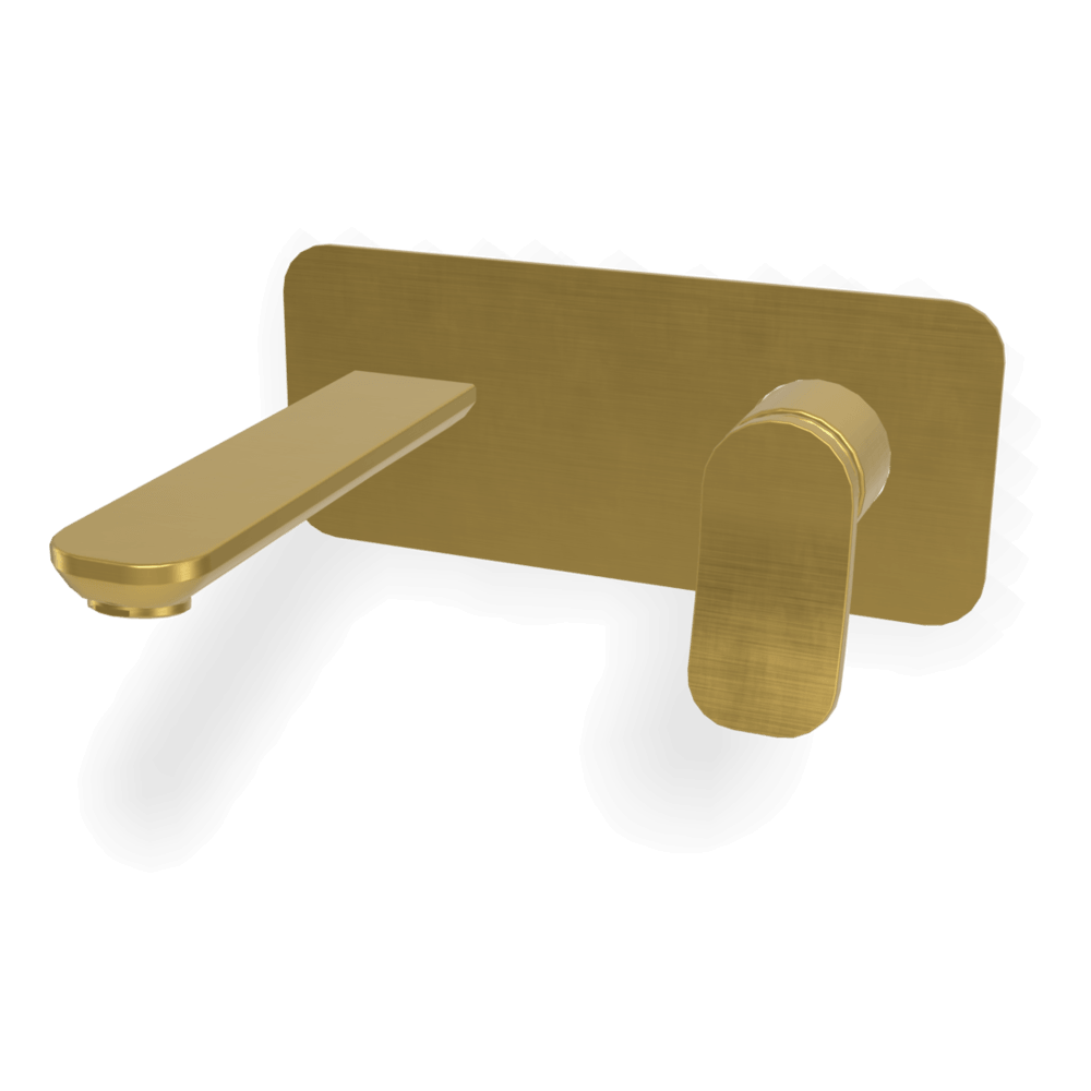 FIMA fima-flo Wall basin set 150mm with plate Bathroom Wall basin Set with spout on plate