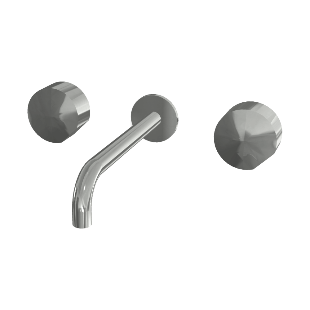 FIMA fima-so 3 Piece Wall Set 200mm Spout with S2 Handles Wall & Basin Mixers